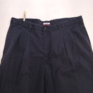 IZOD Performance Casual Zip Up Dark Wash Chino Pants Mens Size 38/32 Reg Black